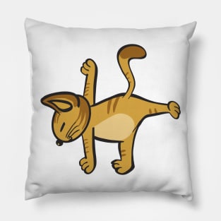 Cat In Different Yoga Poses Pillow