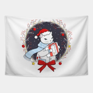 Santa Claws Delivery Service Tapestry