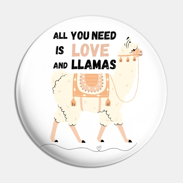 all you need is love and llama Pin by T-Vinci