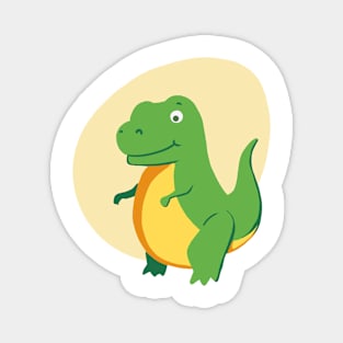 Cute Green T-Rex, Dinosaur, Tyrannosaurus Magnet