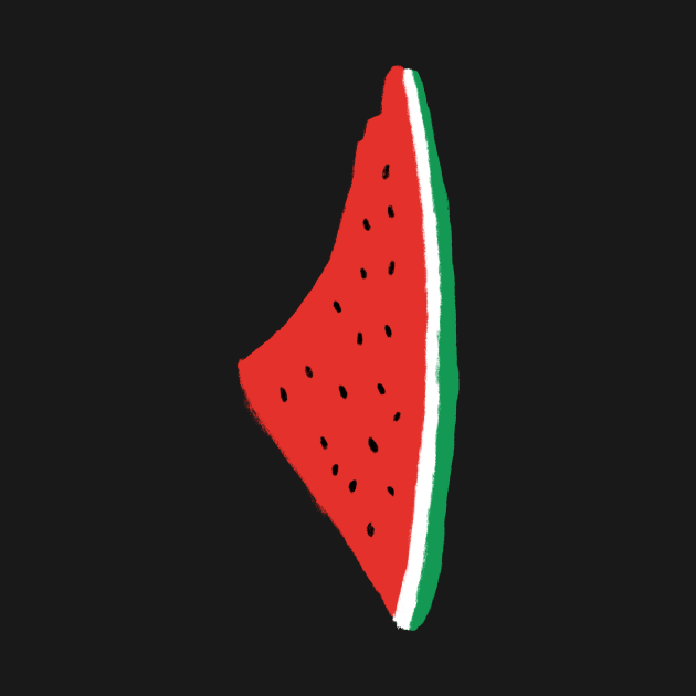 Palestine Watermelon by artbycoan
