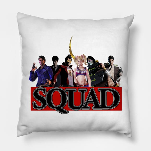 Suda Squad Pillow by red-leaf