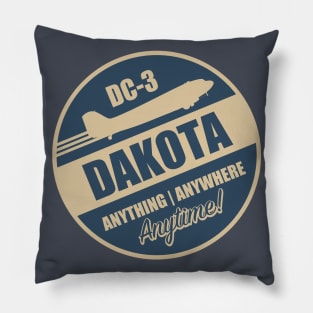 DC-3 Dakota (Small logo) Pillow