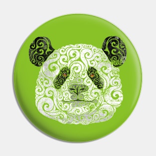 Swirly Panda Pin