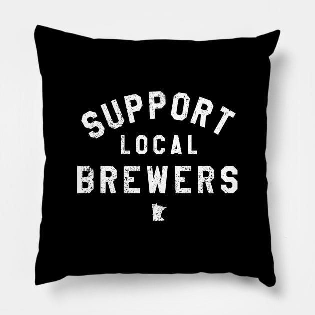 Support Local Brewers Pillow by mjheubach