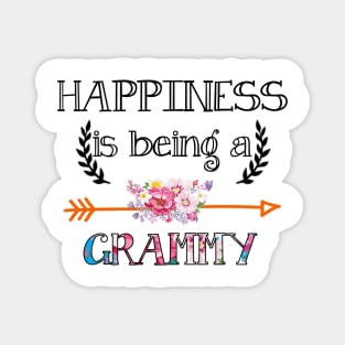 Happiness is being Grammy floral gift Magnet