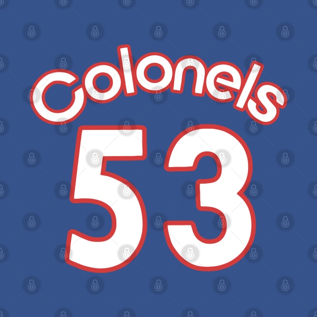 Retro Defunct Kentucky Colonels Artis Gilmore Jersey (Front/Back Print) by darklordpug