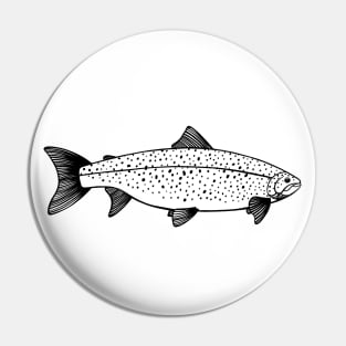 Landlocked Salmon - Ouananiche Salmon - fish design Pin