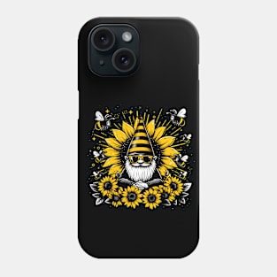 Bumble Bee Honey Gnome Sunflower Fun Gnomee Artful Cuteness Phone Case