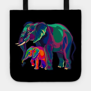 Mama Elephant and Baby Tote