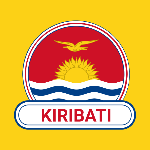 Kiribati Country Badge - Kiribati Flag by Yesteeyear