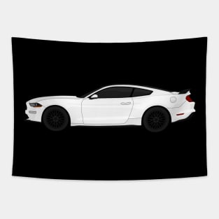 MUSTANG GT WHITE Tapestry