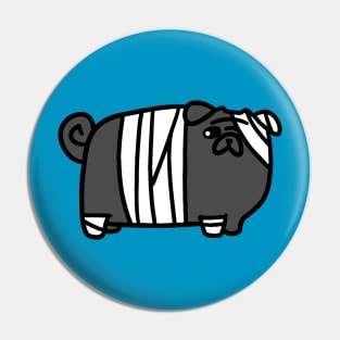 Hurt Black Pug Pin