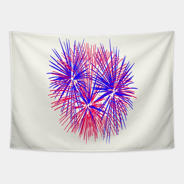 Light Up The Night Sky Colorful Fireworks Celebrations 10 Tapestry by taiche