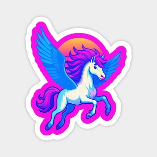 Pegasus with Sunset Wings Magnet