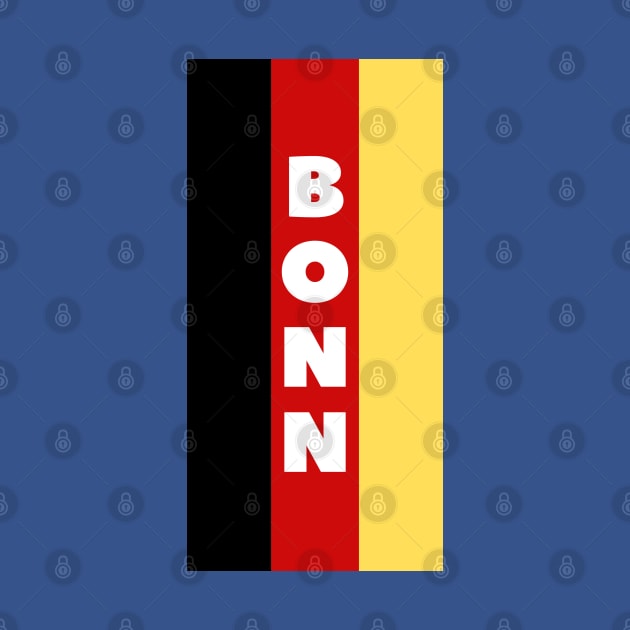 Bonn City in German Flag Vertical by aybe7elf