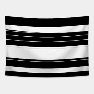 Black and White Stripes Tapestry