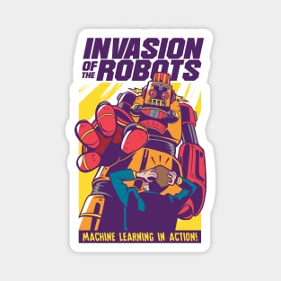 Invasion of the Robots | Retro Comic Book Magnet