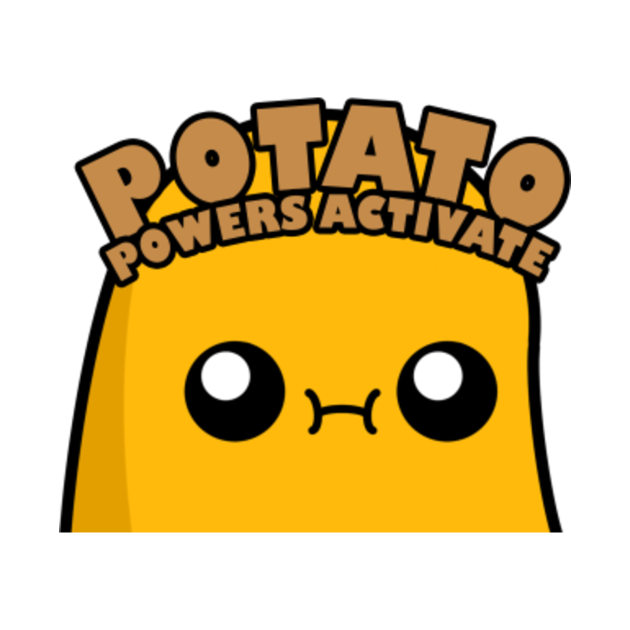 Cute Cartoon Potato Potato Powers Activate Kawai Cute Potato
