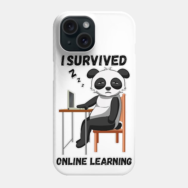 I Survived Online Learning - Panda Lovers Phone Case by Dener Queiroz