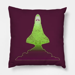 Retro Space Shuttle Launch Vintage gift Pillow