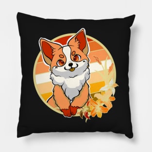 Butch corgi (orange) Pillow