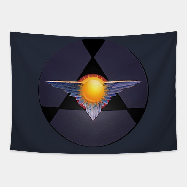 Modified Mouse Flying Sun Logo Tapestry by Mike Lawson and Friends