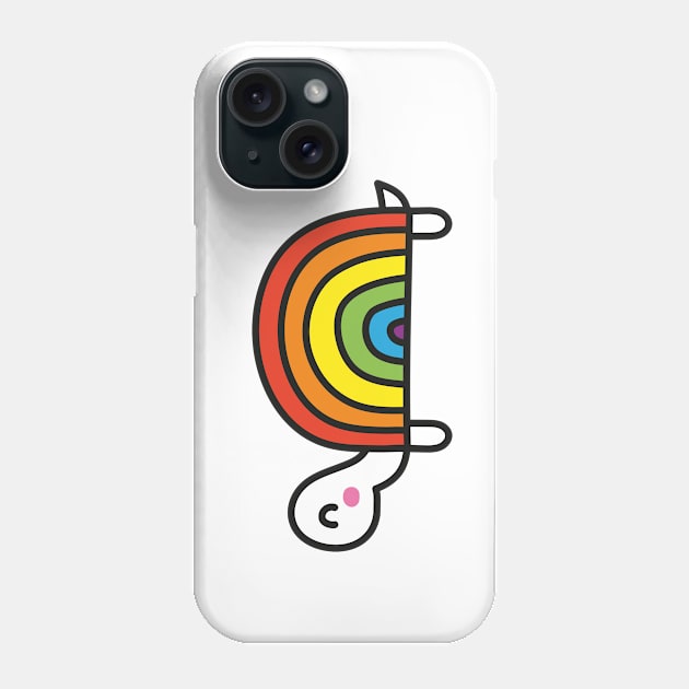 Rainbow turtle Phone Case by illulief