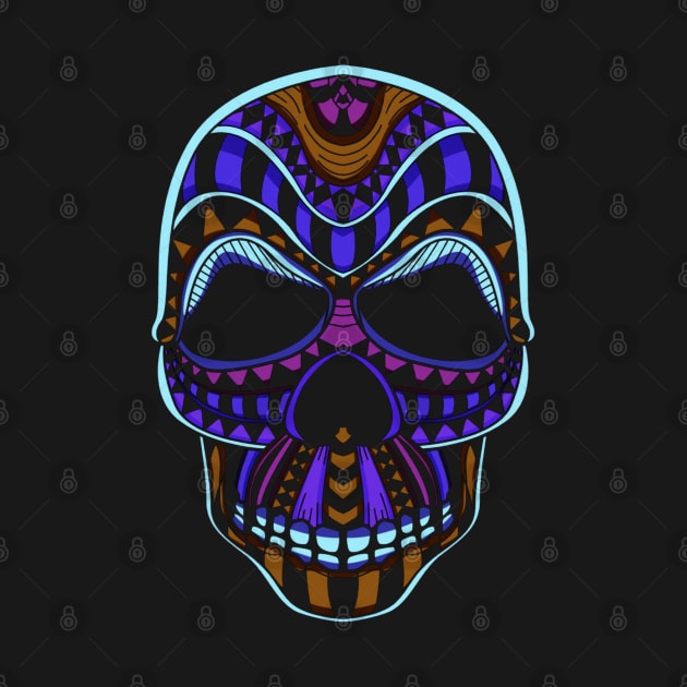 Elegant Death: Neon Skull art by Hammykk