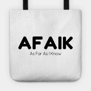 AFAIK - 01 Tote