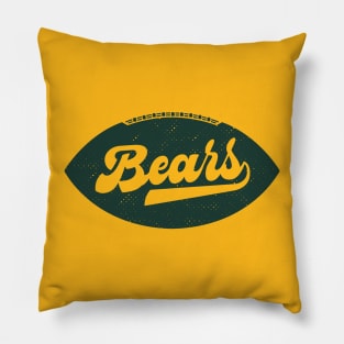 Retro Bears Football Pillow