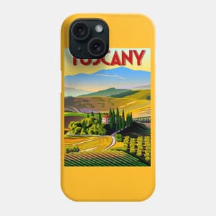 Vintage Travel Poster - Tuscany Phone Case