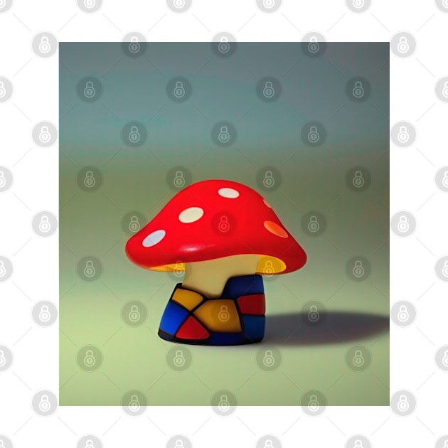 Mushroom Figurine by Brian Free Artwork