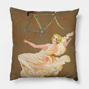 Cycles Météore Vintage Poster 1926 Pillow