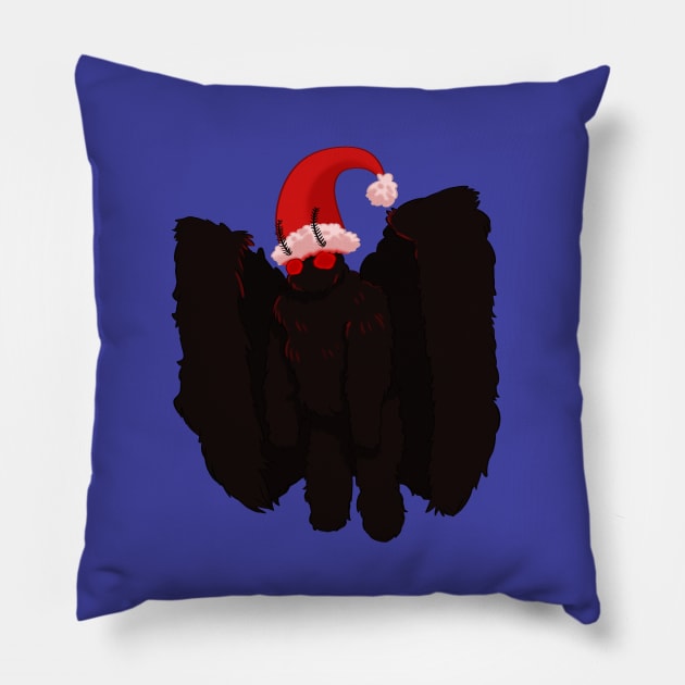 Mothman as Santa Claus Pillow by VazMas Design