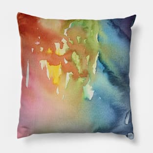 Watercolor Fight Club Pillow