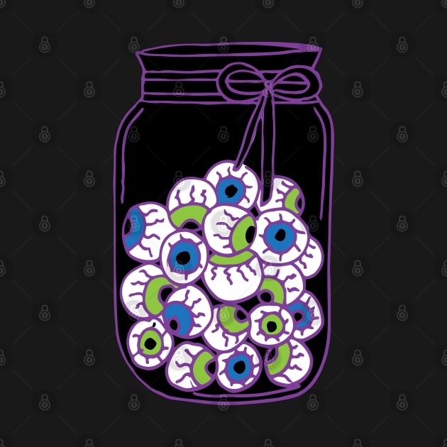 Creepy Jar of Eyeballs by HotHibiscus