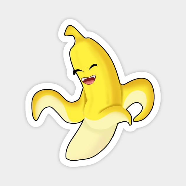 Happy Banana Magnet by Godsibi