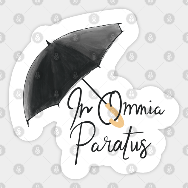 In Omnia Paratus Umbrella Gilmore Girls Autocollant Teepublic Fr