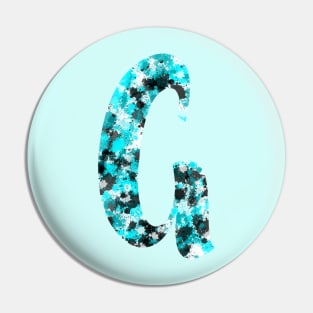 Paint Splash Letter G Pin