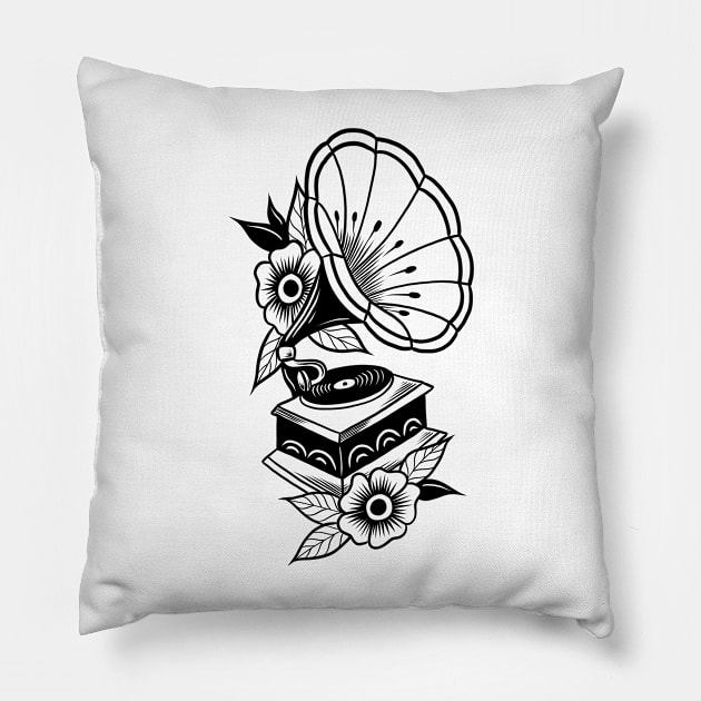 Gramophone Pillow by Adorline