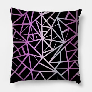 Shades Of Purple Geometric Pillow