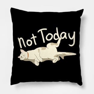 Funny Lazy Cat Design for Kitten Owners Pillow