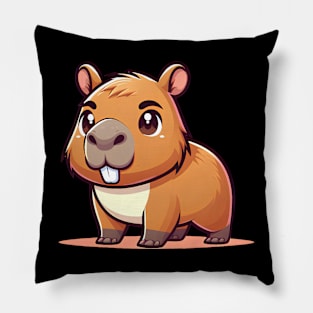 Happy capybara Pillow