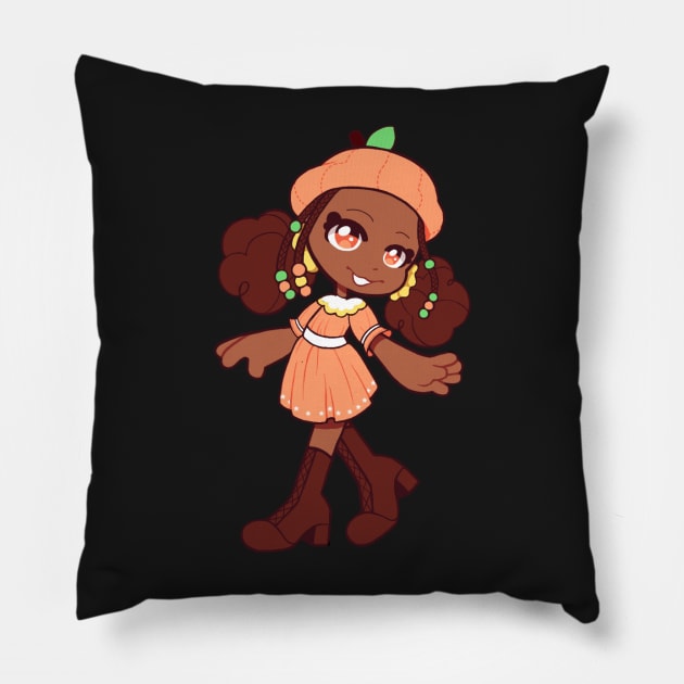 Orange Blossom Pillow by Indy-Site