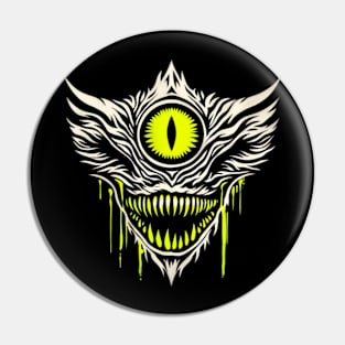 One eyed cyclops monster Pin