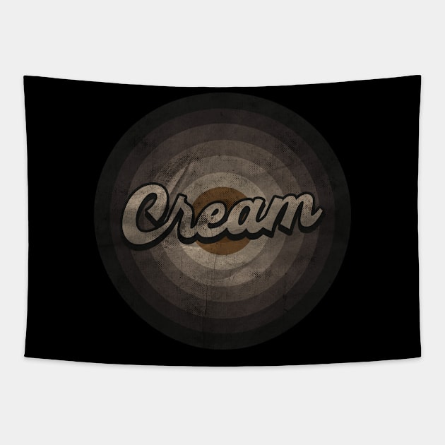 RETRO BLACK WHITE - Cream Tapestry by Yaon