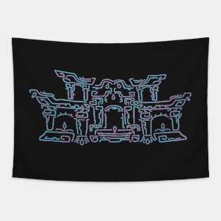 Blue and Purple Geoglyph 2 (Totk) Tapestry