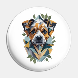 Geometric Dog Pin