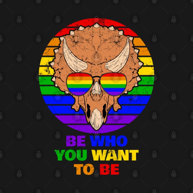 LGBTQ Funny Triceratops by NicGrayTees